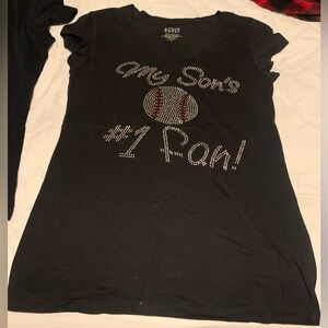 My sons #1 fan⚾️ size L runs small. Stretches great condition